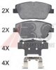 KIA 581014UA00 Brake Pad Set, disc brake